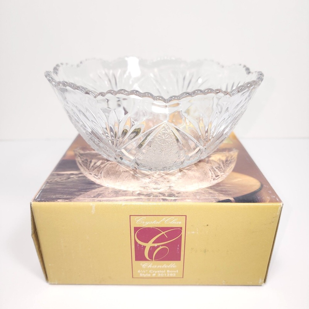 Crystal bowl Chantelle‎ style 6 1/2" Bowl Crystal Clear Industries #301282